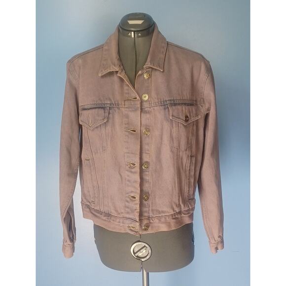 Route 66 Jackets & Blazers - Route 66 Denim Jean Jacket Pink/Purple Size Medium Womens Button Up